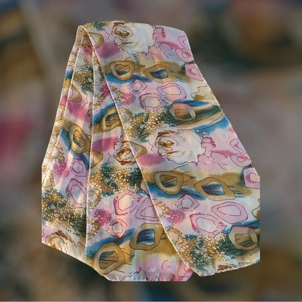 Floral Printed Scarf 62 x 6 unbranded
